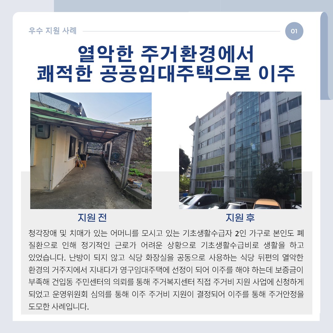주거복지센터 2차 우수지원례 카드뉴스